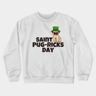 St. Patrick's Pug Crewneck Sweatshirt